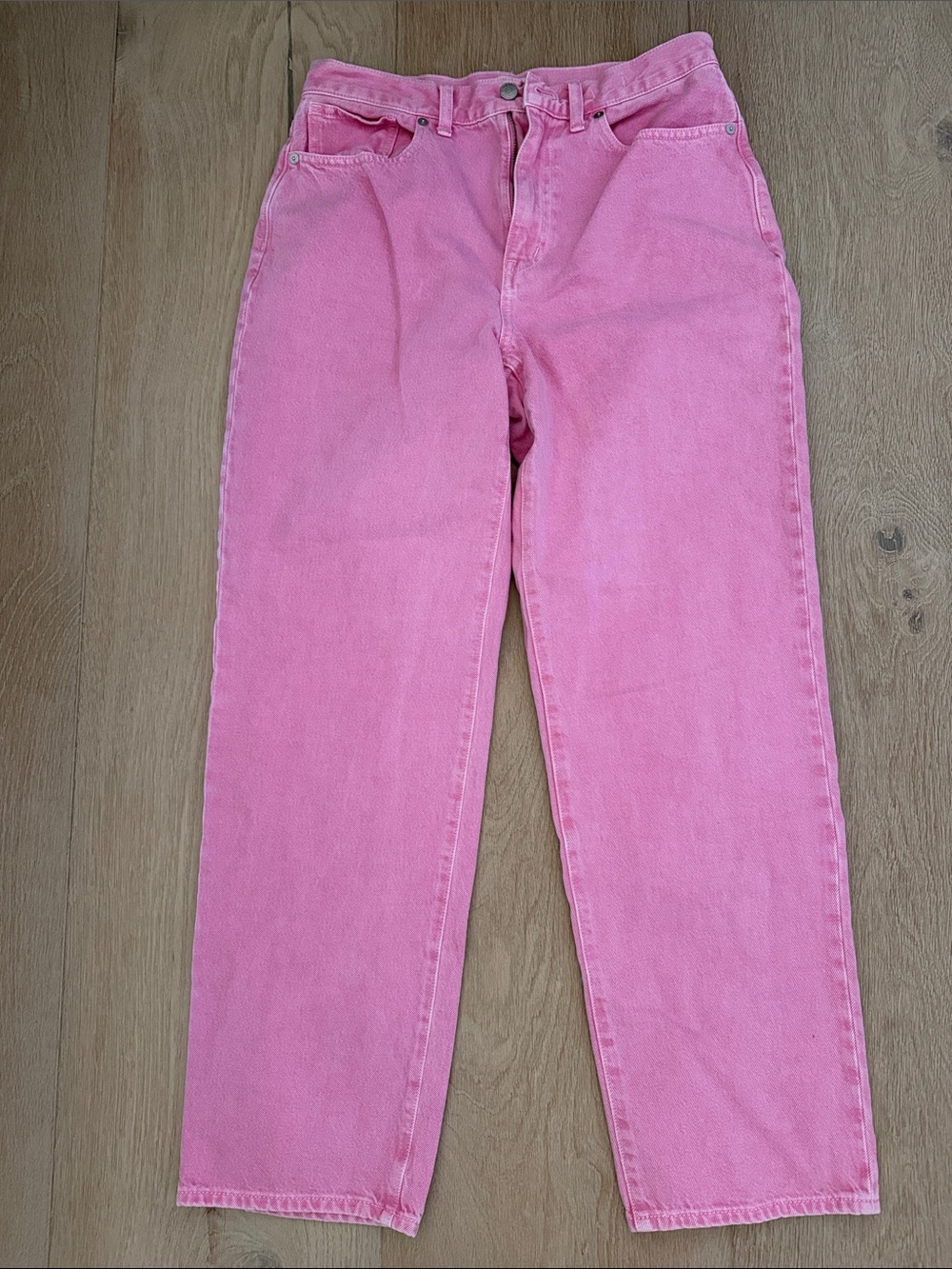 Madewell High-Rise Pink Jeans
